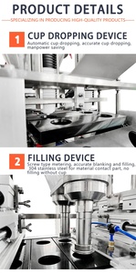 Machine de remplissage et de scellage de capsules de café au <span class=keywords><strong>matcha</strong></span> à l'azote, emballage rapide pour les boissons <span class=keywords><strong>Dolce</strong></span> <span class=keywords><strong>Gusto</strong></span> pour le plastique - Product Image 5