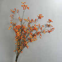 Bouquet de hollies Winterberry réalistes pour décoration de remise de diplôme et de maison, plantes artificielles en plastique, fleurs et feuillage artificiels