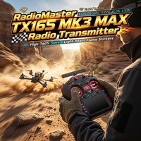 RadioMaster TX16S MK3 MAX Transmisor de Radio 2.4G ELRS M2 AG01 V3 Hall Gimbals Salida de 1W Carga Rápida PD 20h de Autonomía Control Remoto RC