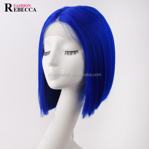 <span class=keywords><strong>Rebecca</strong></span> mode hd pas cher court dentelle avant cheveux synthétiques bob perruques pour femmes perruque synthétique avec dentelle avant - Product Image 4