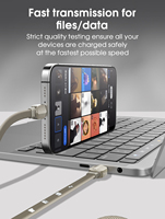 Câble de charge rapide LDNIO LC211C original 65W PD QC USB Type C vers Type C certifié CE ROHS pour téléphone portable