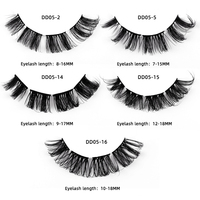10 paires ensemble Volume russe segmenté faux cils dramatique recourbé et épais Style cils bricolage Extension de cils