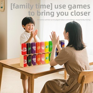 Jeu de société interactif en plastique pour <span class=keywords><strong>enfants</strong></span>, avec cartes de correspondance sur bouteilles de boissons et devinettes amusantes, pour la reconnaissance des couleurs, idéal pour les fêtes de famille et l'éveil précoce - Product Image 4