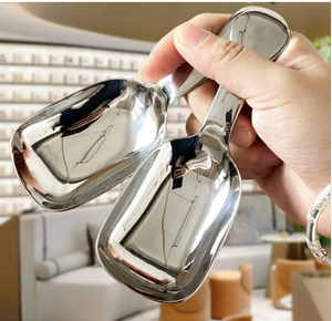 DFK01 Cuchara de té de mango corto elegante, mini cuchara creativa para café y postres, cuchara para té de hojas sueltas con mango corto - Product Image 3