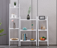 Étagère en acier au carbone moderne à cinq niveaux, support de rangement sur pied, organisateur multifonctionnel pour salon