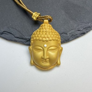 Collier Bouddha en or polyvalent de style chinois classique FYXL1280 - Product Image 1