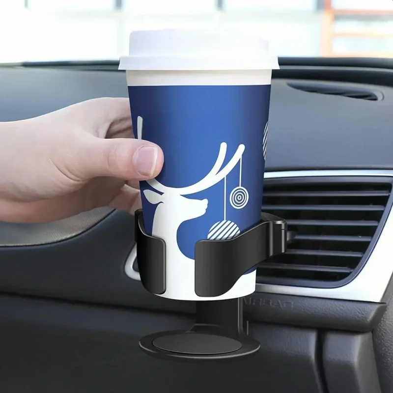 Universal Car Air Vent Cup Holder with Magnetic 15W Wireless Charging Auto-Clamping | QY Model ZQ010