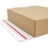 Boîte d'expédition écologique personnalisée avec logo imprimé, bande détachable, boîte pliante en carton durable pour envoi postal