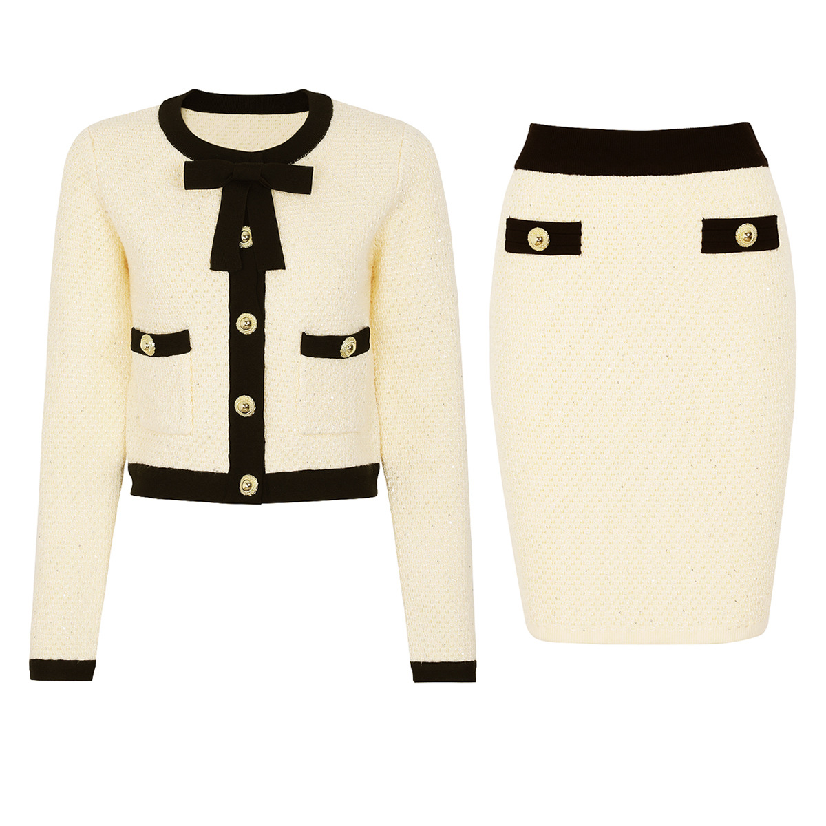 beige white suit