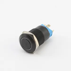 12mm16mm19mm Metal push button switch new momentary and latching with ring LED 4 pins 5A 250V