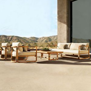 Solid Wood Sofa <b>Table</b> and Chair Combination Sofa Courtyard Villa Garden Outdoor Hotel Outdoor Leisure Teak Outdoor Sofa - Product Image 2