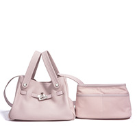 Sacs à main de luxe en cuir véritable pour femmes avec logo personnalisé, sacs seau en cuir de vachette imprimé litchi tendance pour femmes