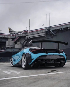 For <strong>McLaren</strong> <strong>720S</strong> <strong>Modified</strong> 1016 Style Carbon Fiber Gooseneck Double-Layer Spoiler - Product Image 5