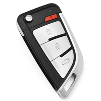 Clé de voiture pliable Xhorse XE Series XEKF20EN à 4 boutons, entrée sans clé pour véhicule, télécommande 433 MHz 315 MHz