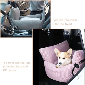 Viaje al aire libre cuatro estaciones perro coche sofá cama moderno mascota gato coche Booster suave seguridad hebilla asiento de coche perros pequeños gatos con perro plomo - Product Image 5