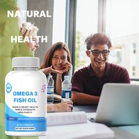 Cápsulas de Aceite de Pescado con Ácidos Grasos Omega-3 OEM |   EPA DHA de Alta Pureza 1200mg |   Suplemento para el Corazón, el Cerebro y las Articulaciones, Destilado Molecularmente, Personalizado