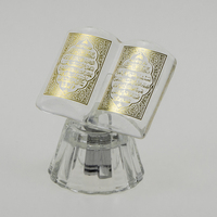 Vente en gros de nouveaux cadeaux islamiques en cristal uniques mots de bricolage logo cadeaux de mariage islamiques en cristal avec base en cristal