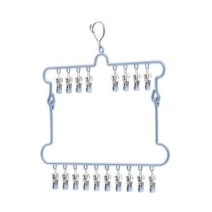 Sock <b>Drying</b> <b>Rack</b> With 18 Clips Rectangle Hook Type Clothing Organizer For Home Use - Product Image 4