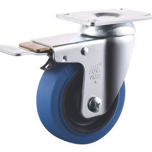 VIMA Premium 75mm 100mm <span class=keywords><strong>125mm</strong></span> Vorbau drehbar abschließbar mittelschwere Rolle 3 4 5 Zoll Bremse Werkbank Trolley Lenkräder - Product Image 4