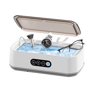 Limpiador Ultrasónico Doméstico con 3 Modos, Máquina de Limpieza de Alta Frecuencia de 49 kHz para Gafas, Joyas, Dentaduras Postizas y Herramientas de Belleza - Product Image 1