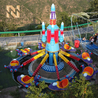 Аттракцион Nova Rides: Симулятор Самолета/Ракеты с Самоуправлением, Стальная Конструкция, 16 Пассажиров, Для Открытых Парков