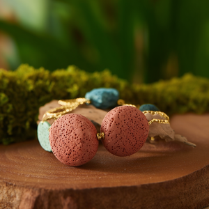Fashion <b>Beaded</b> <b>Bracelet</b> 316L Stainless Steel PVD <b>Gold</b> Plating Sustainable Resistant Multi Color Round Beads - Product Image 3