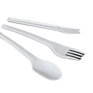 Disposable plastic cutlery Eco-friendly hot sell cpla knife fork spoon set composable cutlery and knives