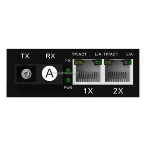 Convertidor de Fibra Óptica Ethernet 1SC con 2 Puertos RJ45, 10/100/1000Mbps, Personalización OEM para CCTV FTTH - Product Image 2