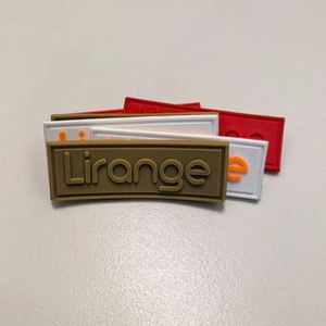 Custom Embroidery 3D Soft Rubber Embossed PVC Silicone Patch <b>Tag</b> logo Pvc Patch Iron on velcro Rubber Labels Patches for <b>Clothes</b> - Product Image 1