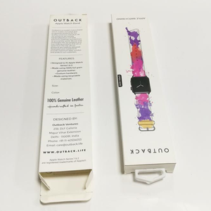 Caja de embalaje para correa de reloj, cartón reciclado ecológico con estampado personalizado de fábrica, venta al por mayor - Product Image 3