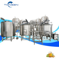 Équipement de brasserie, système de brassage de bière, 2500L, acier inoxydable, pompe à commande automatique, cuve sous pression, garantie 3 ans