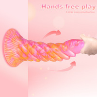 Nouveauté Dongguan : Dildo réaliste en silicone liquide multicolore de style serpent, taille XXL, jouet sexuel féminin pour adultes