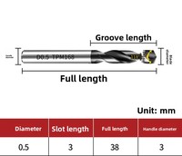 Forets HSS PM à haute dureté et extra longs avec queue droite et revêtement AC pour l'acier inoxydable