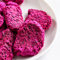 Fabrieksleverancier van bulk gevriesdroogde rode drakenfruit (pitaya) plakjes, groothandel voor snacks & voedselverwerking grondstoffen