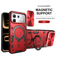 Casing HP TPU 360 Derajat Putar untuk Infinix Note 60 Pro 5G/Infinix Note 60 5G, Pelindung Ponsel Anti Benturan