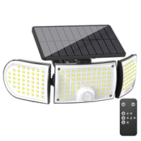 Lampe solaire murale OVO-054 avec détecteur de mouvement PIR, 3 modes, étanche IP65, décorative pour jardin, allée, aménagement paysager