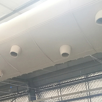 Valve de conduit d'air flexible en polyester ignifuge 100% FR personnalisée pour porcherie - Installation facile, équipement de ventilation économe en énergie, moderne