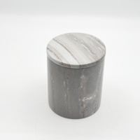 Usine nouveauté fantaisie poli bleu marbre trophée Base populaire naturel brun marbre Cubes boîte décor