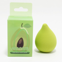 JLY OEM Fruitvormige Gezichtspoeder Make-up Sponzen Diverse Kleuren Modellen Hydrofiele Wasbare Blender Set Aangepaste Logo