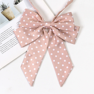 Nœud papillon tendance à pois en tissu vert, rose et bleu marine, faible MOQ, articles cadeaux souvenirs, accessoires pour filles, nœud pour chemise d'<span class=keywords><strong>uniforme</strong></span>, nœud pour maillot de bain - Product Image 4