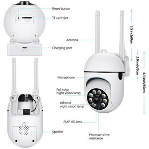 1080p không dây CCTV IP <span class=keywords><strong>Camera</strong></span> PTZ <span class=keywords><strong>Wifi</strong></span> tầm nhìn ban đêm màn hình bé ứng dụng từ xa cho hệ thống an ninh gia đình sử dụng ngoài trời đám mây dữ liệu - Product Image 2