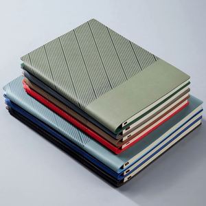 Promotion Customizable Soft Leather A5 <b>Sewing</b> Binding Office Line Planner with Custom Printing - Product Image 1