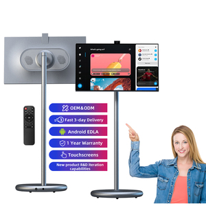 Televisor Inteligente Vertical con Pantalla Táctil HD Android 15, 6+128 GB, 27 Pulgadas, con Batería, Color Gris, para Exteriores - Product Image 1