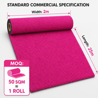 Gazon artificiel rose pour extérieur, pelouse synthétique anti-UV, tapis en plastique pour aménagement paysager et mariages