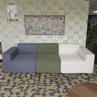 Sofá comprimido de 3 plazas ecológico directo de fábrica: modular y desmontable, multiusos para sala de estar y dormitorio