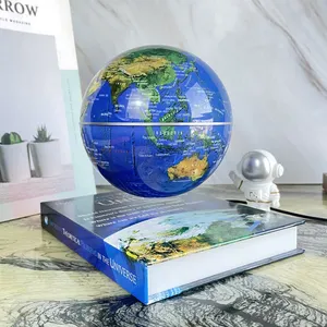 HCNT-globo terráqueo con forma de libro de levitación magnética, regalo de Navidad flotante y giratorio para niños y fuentes educativas