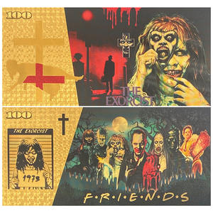 Billet de banque en plastique plaqué or à thème de <span class=keywords><strong>film</strong></span> <span class=keywords><strong>d</strong></span>'<span class=keywords><strong>horreur</strong></span> personnalisé, souvenir, billet de banque en polymère - Product Image 4