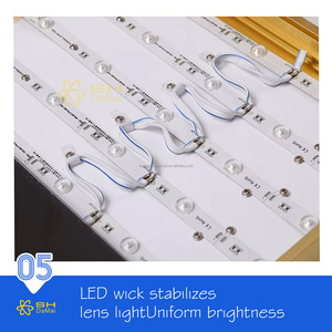 مخزون بالجملة 10 وحدات لوحة قائمة طعام LED مستطيلة للمطاعم السريعة، إعلانات للهامبرغر والدجاج المقلي، لوحة إضاءة للطلب - Product Image 6