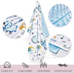 Couverture de vison en peluche 3d à pois pour bébé, motif imprimé personnalisé à bas prix pour <span class=keywords><strong>sublimation</strong></span> - Product Image 2