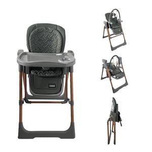 Sedia Elettrica a <span class=keywords><strong>Dondolo</strong></span> per l'Alimentazione del Bambino con Funzione di Stoccaggio e Pieghevole, Design Sicuro per Soggiorno e Cucina - Product Image 2